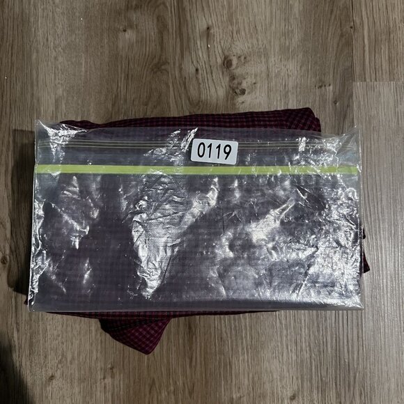 Peter England Nuvo Fit Red & Black Checked Cotton-Blend Mens Long Sleeve Shirt E - Picture 9 of 10